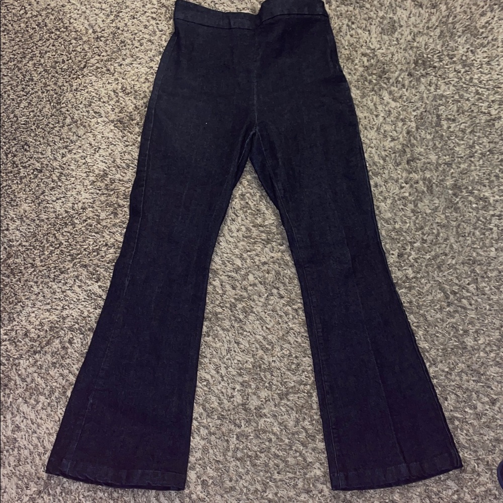Very very high waisted blue jean Flared Pants